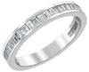 White Gold Diamond Band. 0.32 Ct Total Diamond Weight.