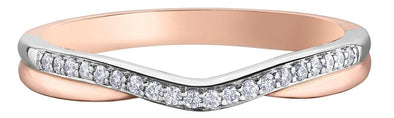 Rose Gold Diamond Band.