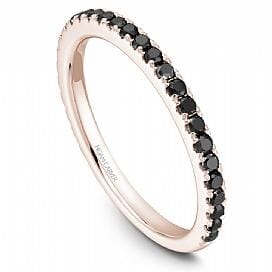 Rose Gold Black Diamond Band.