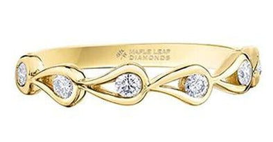 Yellow Gold Canadian Diamond Band.