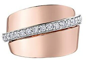 Rose Gold Diamond Ring.