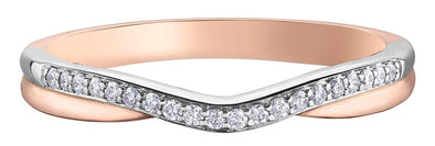 Rose Gold Diamond Band.