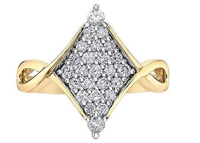 Yellow Gold Diamond Ring.