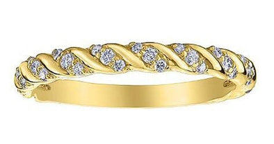 Yellow Gold Diamond Band.