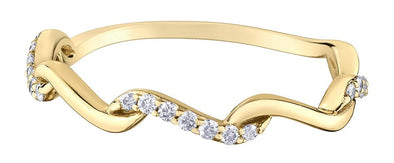 Yellow Gold Diamond Band.