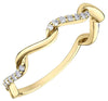 Yellow Gold Diamond Band.