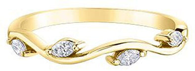 Yellow Gold Diamond Band.