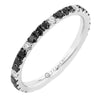 White Gold Black & White Diamond Band.