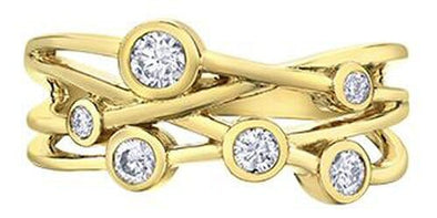 Yellow Gold Diamond Ring.