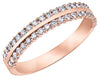 Rose Gold Diamond Band.