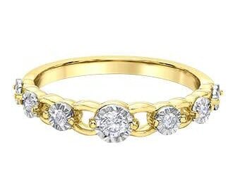 Yellow Gold Diamond Ring.