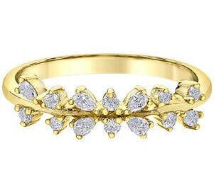 Yellow Gold Diamond Band.