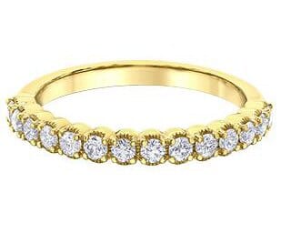 Yellow Gold Canadian Diamond Band.