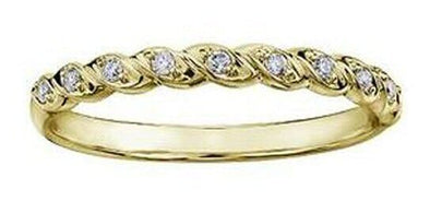 Yellow Gold Diamond Band.