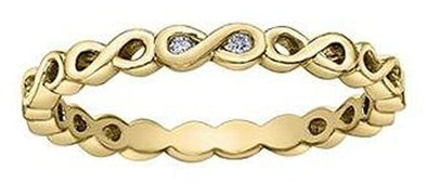 Yellow Gold Diamond Band.