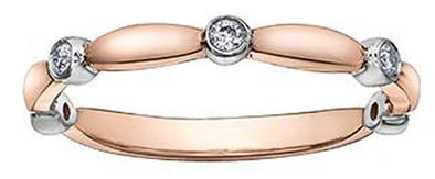 Rose Gold Diamond Band.