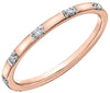 Rose Gold Diamond Band.