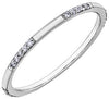 White Gold Diamond Band.