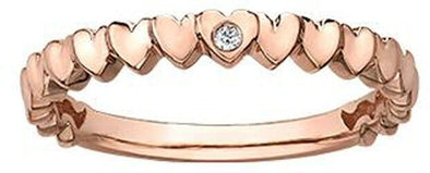 Rose Gold Diamond Band.