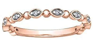 Rose Gold Diamond Band.