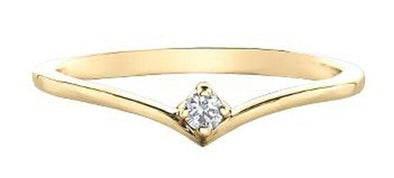 Yellow Gold Canadian Diamond Ring.