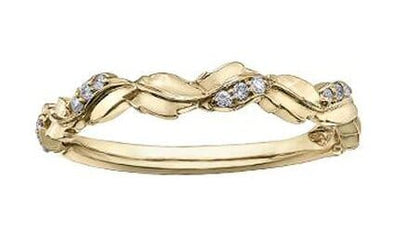 Yellow Gold Diamond Band.