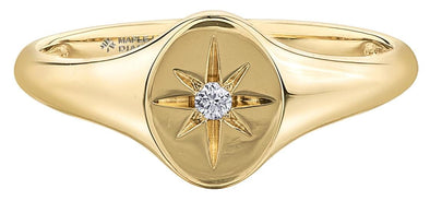 Yellow Gold Canadian Diamond Ring.