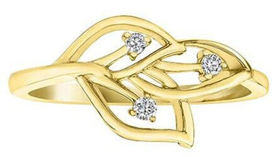 Yellow Gold Diamond Ring.