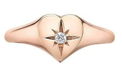 Rose Gold Canadian Diamond Ring.