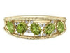 Yellow Gold Peridot, Diamond Ring.