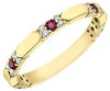 Yellow Gold Ruby, Diamond Ring.