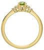 Yellow Gold Peridot, Diamond Ring.