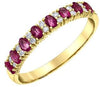 Yellow Gold Ruby, Diamond Ring.