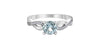 White Gold Aquamarine, Diamond Ring.