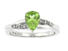 White Gold Peridot, Diamond Ring.