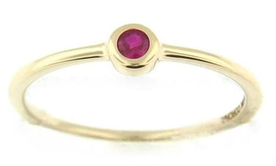 Yellow Gold Ruby Ring