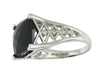 White Gold Onyx, Diamond Ring.