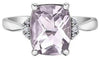 White Gold Amethyst Ring.