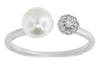 White Gold Pearl, Diamond Ring.