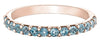 Rose Gold Aquamarine Band.