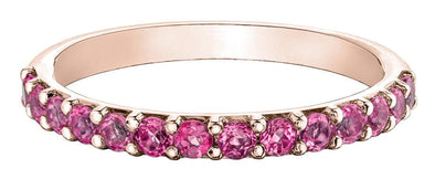 Rose Gold Pink Tourmaline Band.