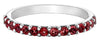 White Gold Created Ruby Band.