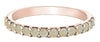 Rose Gold Opal Band.