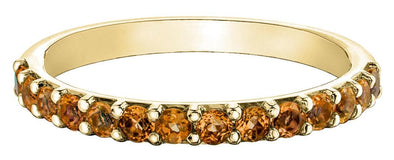 Yellow Gold Citrine Band.