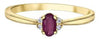 Yellow Gold Ruby, Diamond Ring.