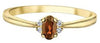 Yellow Gold Citrine, Diamond Ring.