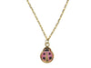 Yellow Gold Enamel Ladybug Pendant.