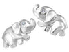 White Gold Baby / Childrens Diamond "Elephant" Stud Earrings.