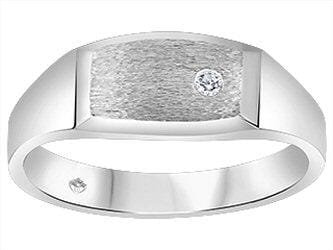 White Gold Baby / Childrens Diamond Ring.