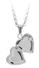 Sterling Silver Diamond Baby / Childrens Heart Locket Pendant Necklace..